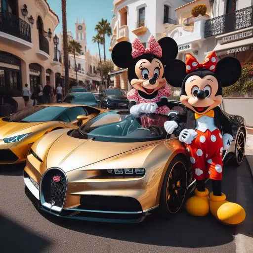 Minnie Bugatti gold 90x90