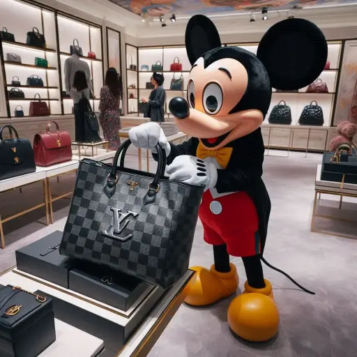 Shopping Lv and Mickey 90x90
