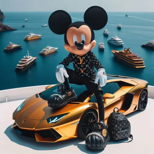 lambo gold mickey 90x90